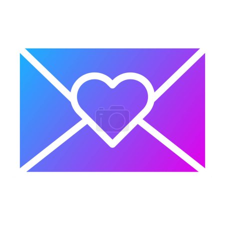 card getting icon solid gradient style valentine illustration vector element and symbol perfect. Icon sign from modern collection for web.