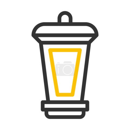 lantern icon duocolor grey yellow style ramadan illustration vector element and symbol perfect. Icon sign from modern collection for web.