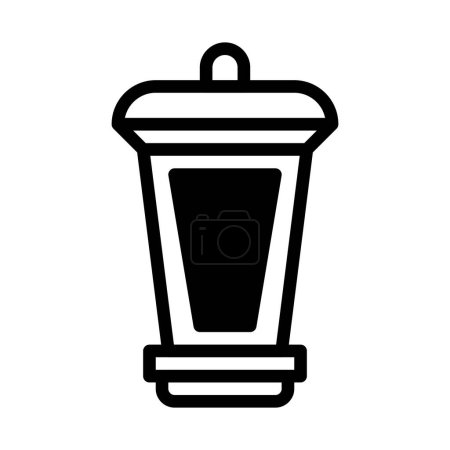 Laterne icon duotone black style ramadan illustration vektorelement und symbol perfekt. Symbolzeichen aus moderner Sammlung für das Web.