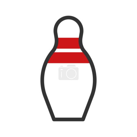 Bowling icon duotone red black colour sport illustration vector element and symbol perfect.