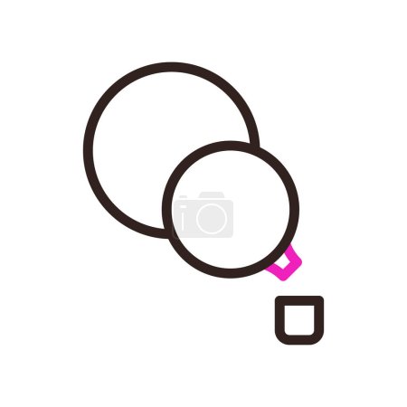 Icono Calabash duocolor rosa negro color chino nuevo año vector elemento y símbolo perfecto.