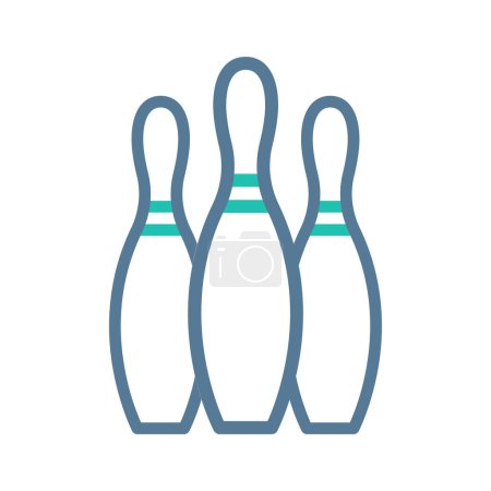 Bowling icon duocolor green light grey colour sport illustration vector element and symbol perfect.