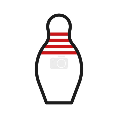 Bowling icon duocolor red black sport illustration vector element and symbol perfect.