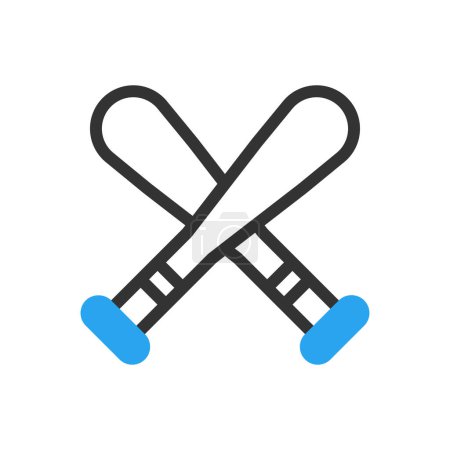 Baseball icon duotone blue black sport illustration vector element and symbol perfect.