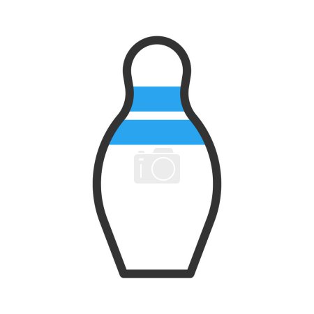 Bowling icon duotone blue black sport illustration vector element and symbol perfect.