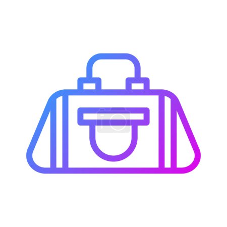 Illustration for Backpack icon Gradient purple sport illustration vector element and symbol perfect. - Royalty Free Image