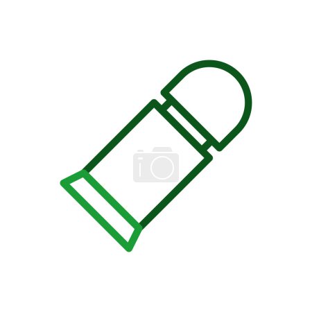 Illustration for Bullet icon duocolor green military illustration symbol. - Royalty Free Image