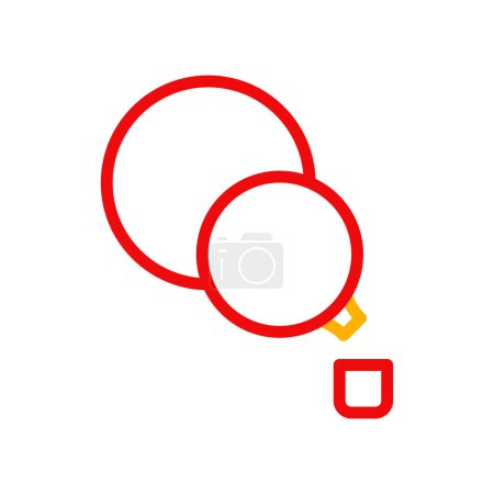 Calabash icon duocolor red yellow chinese illustration element