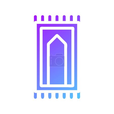Rug element solid blue purple ramadan illustration symbol
