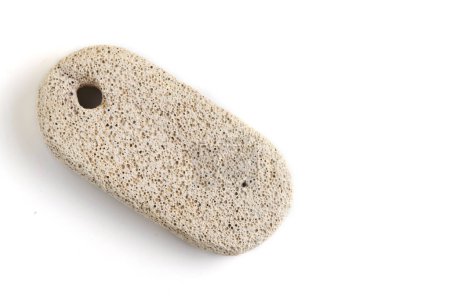 Photo for Pumice stone for cleaning feet and heels, on white background - Royalty Free Image