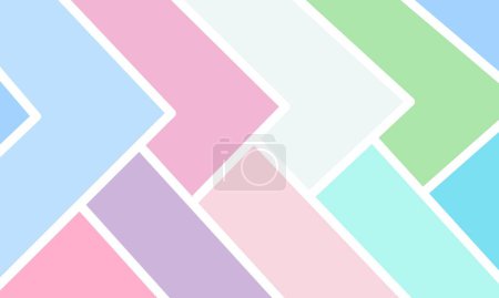 Illustration for Background with simple, modern, colorful triangle color blocks - Royalty Free Image