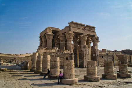 Photo for Kom Ombo, Egypt : November 22,2022- Ruins of The Graeco Roman Temple at Kom Ombo in Egypt. - Royalty Free Image