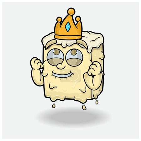 Margarine Mascot Character Cartoon With Happy expression. For brand, label, packaging and product. 