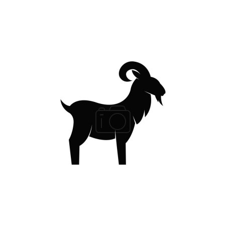 Téléchargez les photos : Icône de chèvre ou logo graphiques vectoriels - en image libre de droit