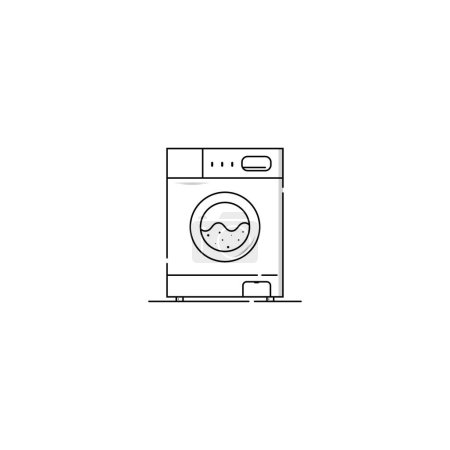 Téléchargez les photos : Washing machine icon isolated vector graphics - en image libre de droit
