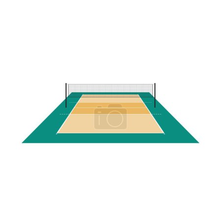 Téléchargez les photos : Graphiques vectoriels de terrain de volley-ball 3D - en image libre de droit