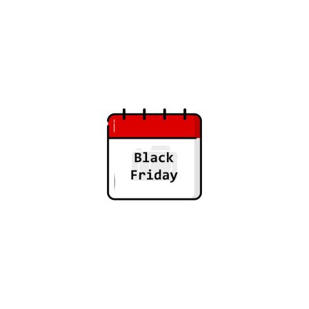 Téléchargez les photos : Black friday sale calendar vector graphics - en image libre de droit