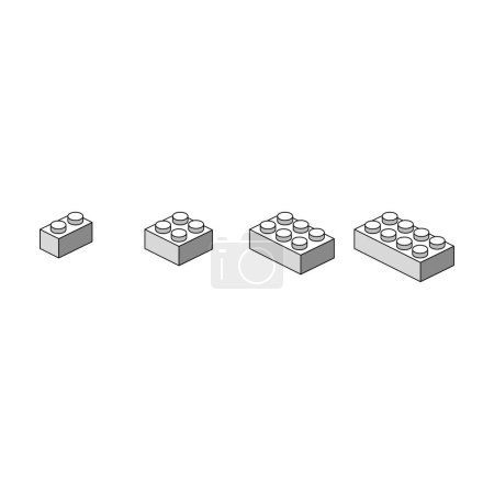 Téléchargez les photos : Graphismes vectoriels d'icône de bloc de brique Lego - en image libre de droit