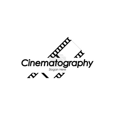 Téléchargez les photos : Logo de la cinématographie graphiques vectoriels isolés - en image libre de droit
