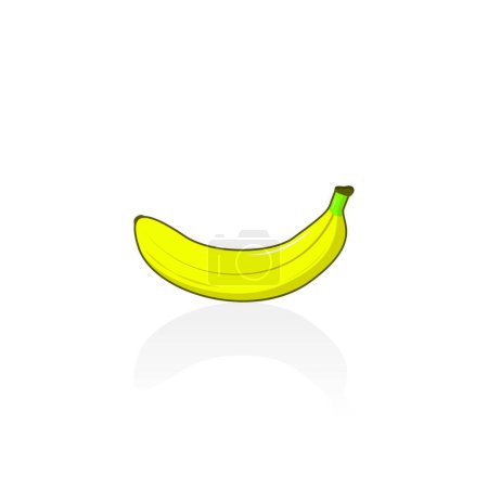 Téléchargez les photos : Graphiques vectoriels isolés de dessin animé banane - en image libre de droit