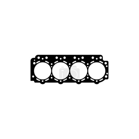 Illustration for Engine block icon isolated vector graphics - Royalty Free Image