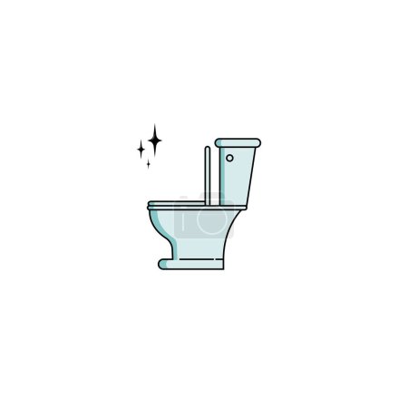Téléchargez les photos : Icône de toilette propre graphiques vectoriels - en image libre de droit