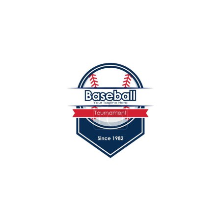 Téléchargez les photos : Logo de baseball graphiques vectoriels isolés - en image libre de droit