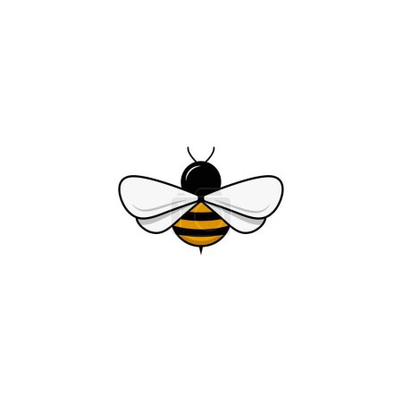 Téléchargez les photos : Logo d'abeille volante graphiques vectoriels - en image libre de droit