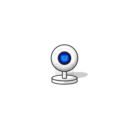 Téléchargez les photos : Icône Webcam graphiques vectoriels isolés - en image libre de droit