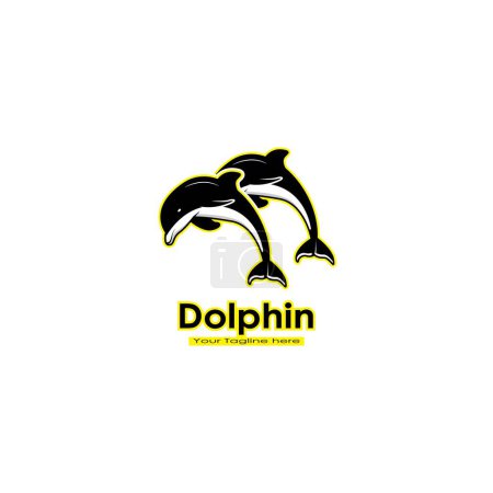 Téléchargez les photos : Graphismes vectoriels du logo des dauphins sauteurs - en image libre de droit