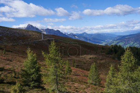 Photo for Sexten, Italy - September 19, 2022 - nature around Helmjet, upper station in late summer - Royalty Free Image