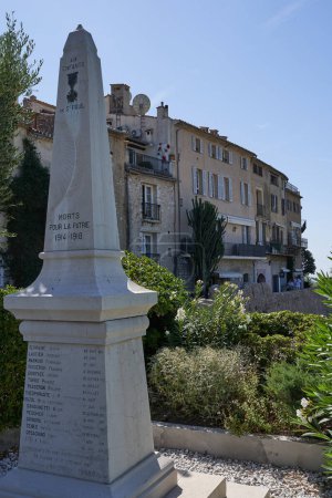 Photo for Saint-Paul de Vence, France - August 11, 2023 - the memorial to the fallen heroes of World War I - Royalty Free Image