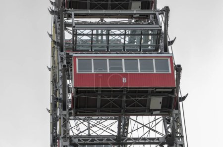 Red cabin on the Ferris wheel, Austria, Vienna, Prater.