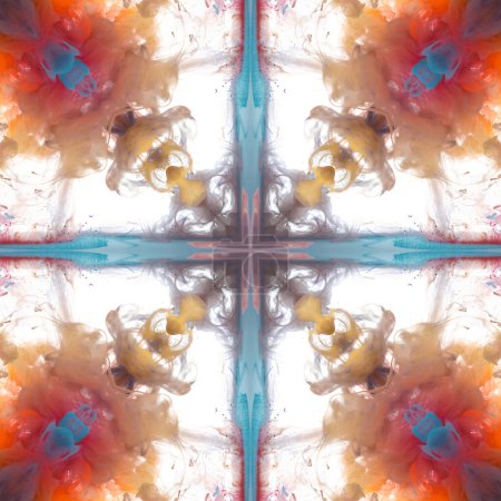 Foto de Arco iris colorido patrón fractal multicolor - Imagen libre de derechos