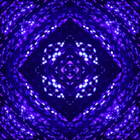 Foto de Dark blue background texture pattern with blue light lights in the dark - Imagen libre de derechos