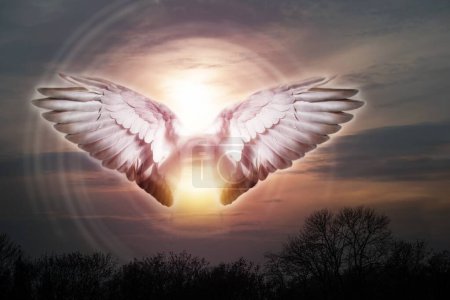 Photo for Angel in heaven, God will save me - Royalty Free Image