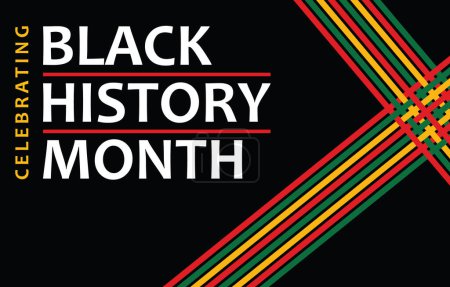 Photo for Celebrating Black History Month. Vector Illustration - Royalty Free Image