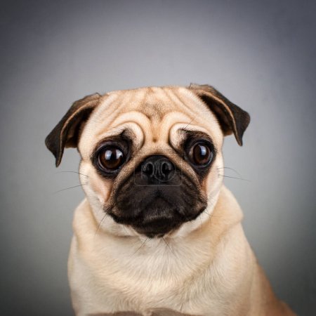 Foto de Cachorro perro divertido mascota retratos emocional animales - Imagen libre de derechos