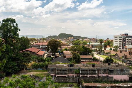top view of the city of Naivasha. Kenya. February 1, 2024
