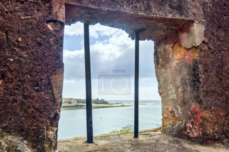 the facade of an old building with windows and doors. Fort Jesus is a Portuguese fortification in Mombasa, Kenya. It was built in 1593