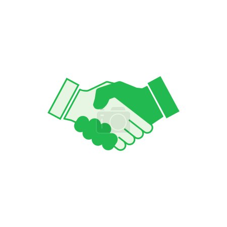 Illustration for Handshake icon set. business handshake. contact agreement - Royalty Free Image