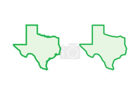 Ilustración de Set de iconos de Texas. símbolo de signo de texas - Imagen libre de derechos