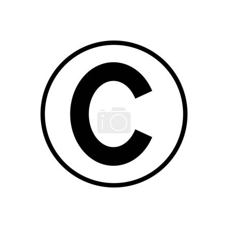 Téléchargez les illustrations : Vecteur d'icônes Copyright. symboles de droit d'auteur - en licence libre de droit