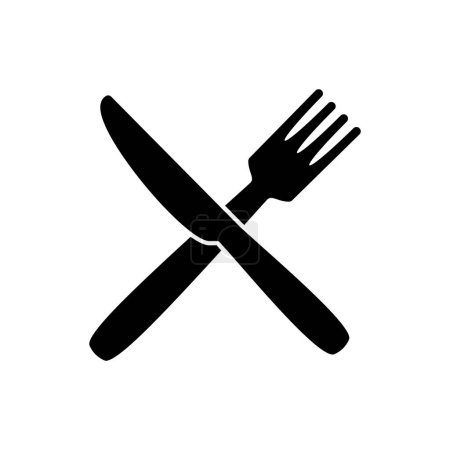 Illustration for Spoon and fork icon vector. spoon, fork and knife icon vector. restaurant icon - Royalty Free Image