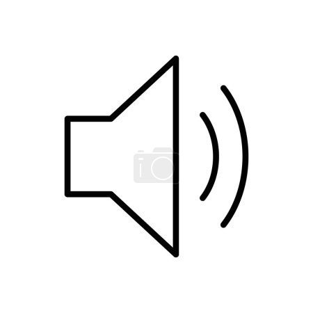 Lautsprechersymbolvektor. Volumen-Icon-Vektor. Lautsprechersymbolvektor. Klangsymbol