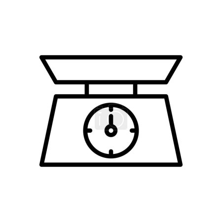 Scales icon vector. Weight scale icon