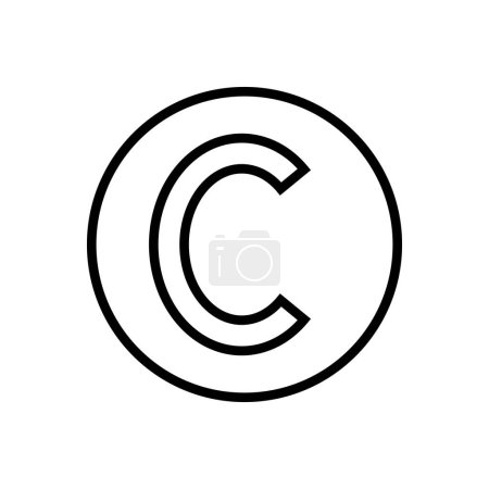 Téléchargez les illustrations : Vecteur d'icônes Copyright. symboles de droit d'auteur - en licence libre de droit