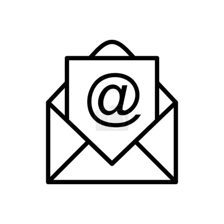 Icono de correo vector. vector icono de correo electrónico. Icono de correo electrónico. Envolvente ilustración
