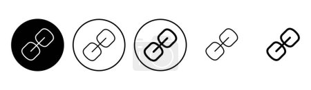 Ensemble d'icônes lien. Symbole de chaîne hyperlien.