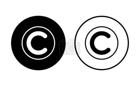Conjunto de iconos de copyright. símbolos de copyright
